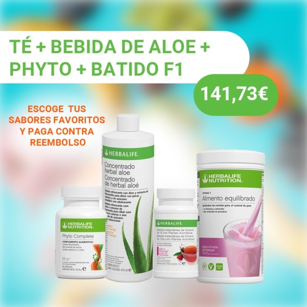 Pack Té + Aloe + Phyto + Batido