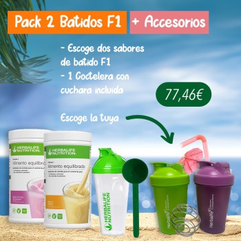 2 F1 + Accesorios Herbalife